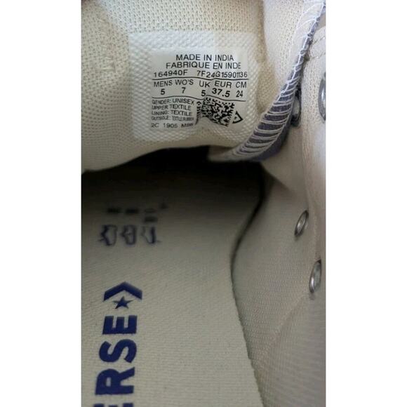 EUC Converse Chuck Taylor Low Top Sneaker Slate Lilac Purple Women’s 7/Men’s 5 - Picture 8 of 11